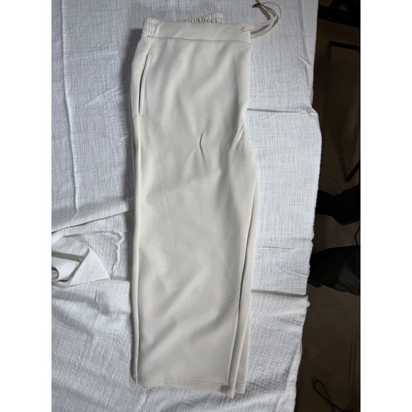 Members Mark Sandwash Crop Pant Cream Off White Relaxed Fit XL NWT - Picture 5 of 5